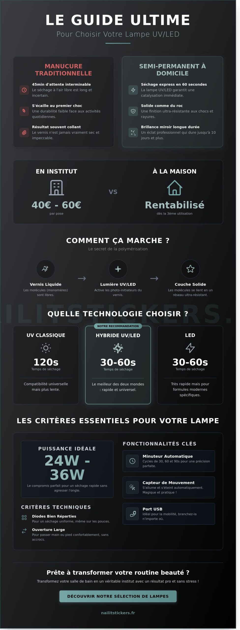 Acheter une lampe UV ongles : le guide complet pour une manucure pro à la maison