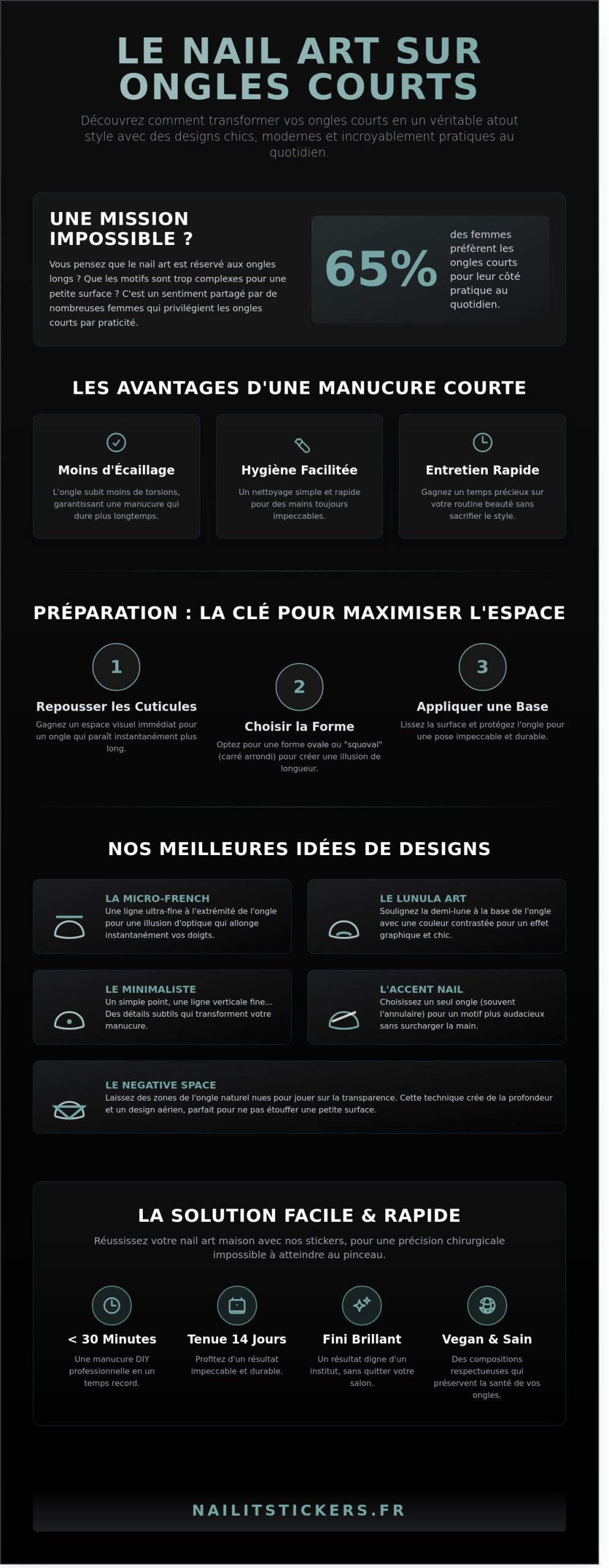 Nail art ongles courts : le guide complet pour sublimer vos mains
