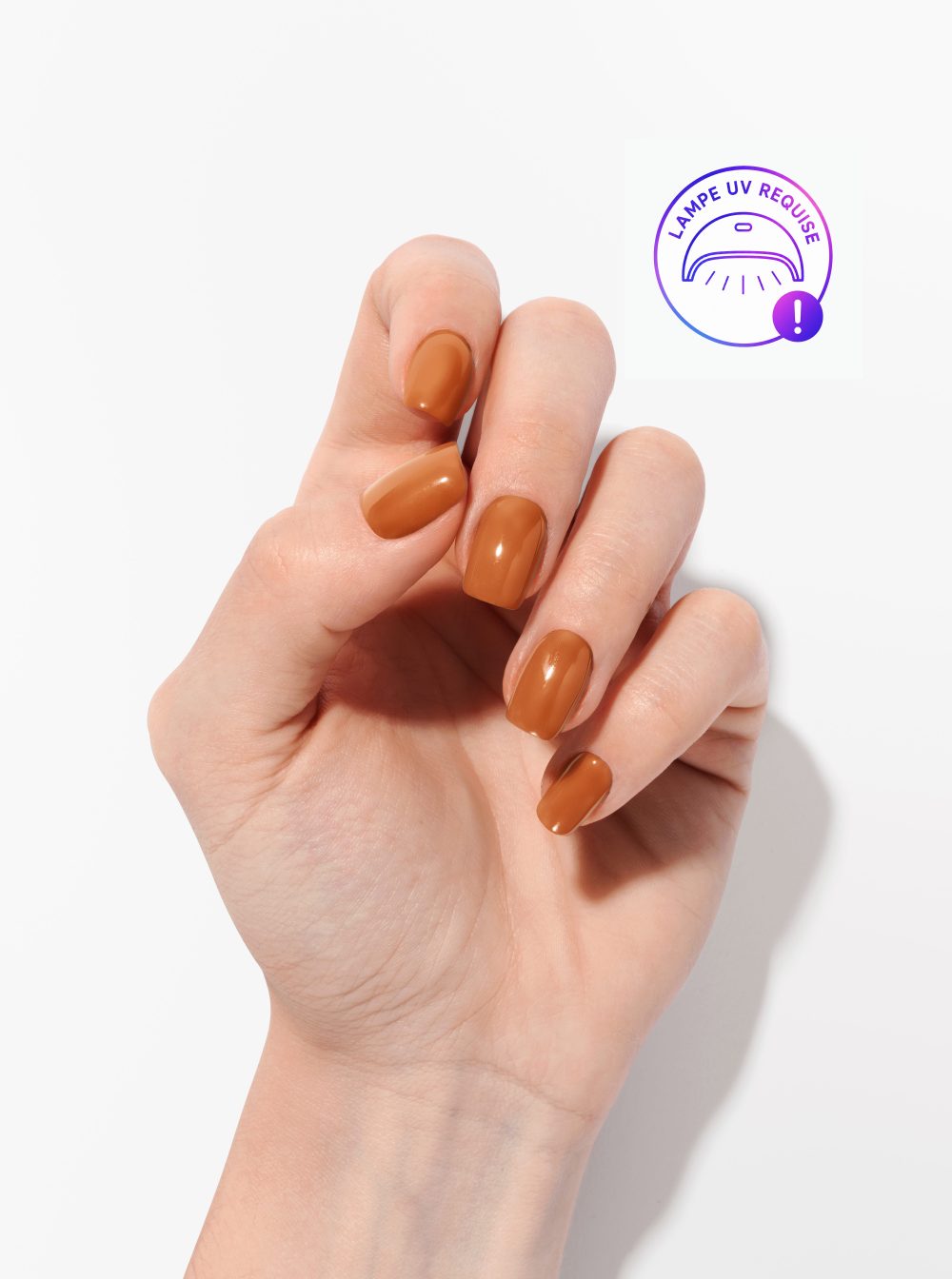 Stickers ongles gel UV - Terracotta