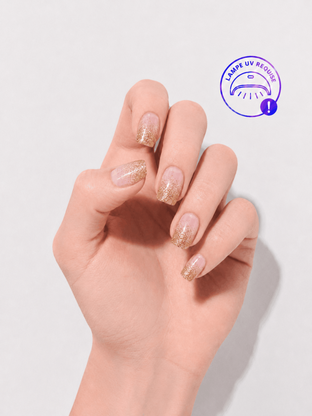 Stickers ongles gel UV - Champagne UV