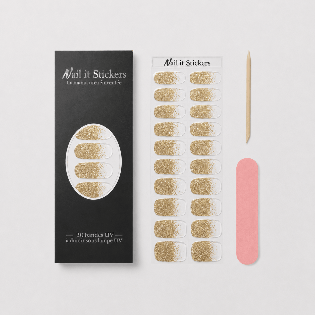 Stickers ongles gel UV - Champagne UV – Image 2